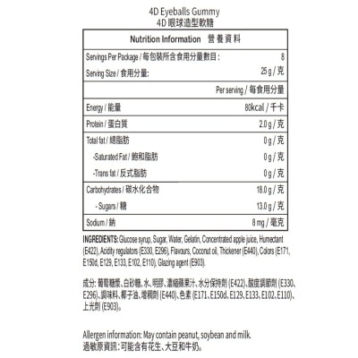 Amos 4D 眼球造型軟糖 200g image