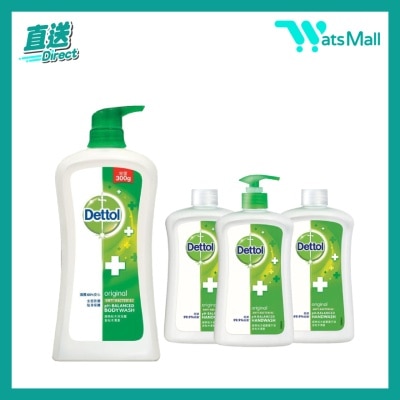 Dettol Classic Pine Body Wash 950g + Hand Wash 500g x 3 image