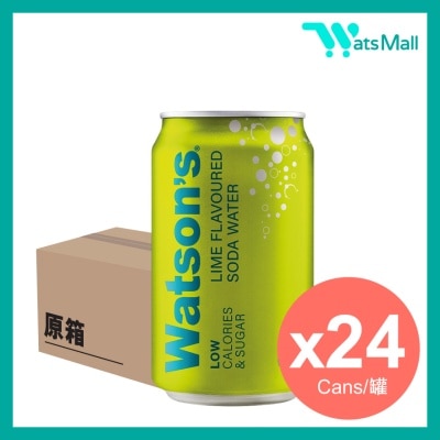 屈臣氏 青檸味蘇打水 330毫升 (24罐)