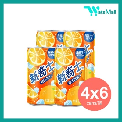 新奇士 橙汁汽水 200毫升 (4罐x6)