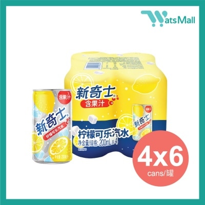 新奇士 檸檬可樂汽水飲品 200毫升 (4罐x6)