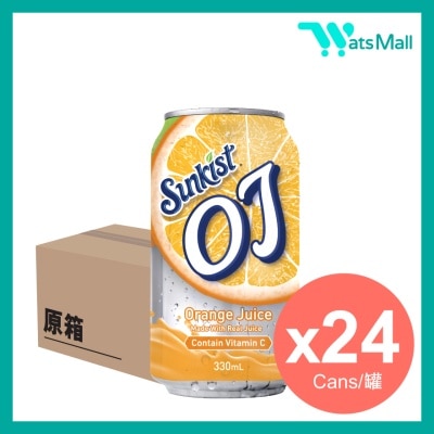 新奇士 OJ 橙汁飲品(罐裝) 330亳升 (24罐)