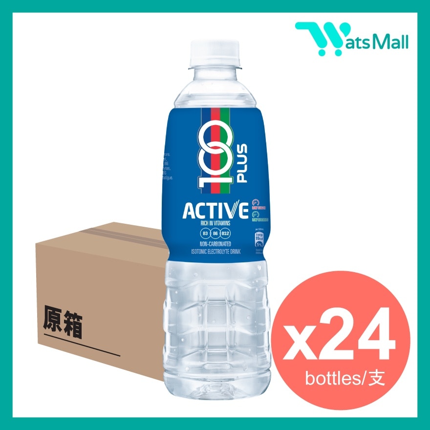 100 PLUS 活力電解質運動飲品 (無汽) 500毫升 (24支)