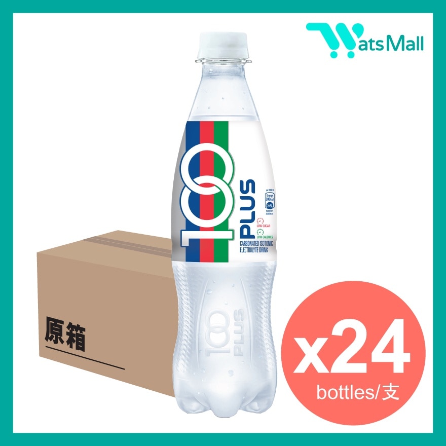 100 PLUS 電解質運動飲品 (有汽) 500毫升 (24支)
