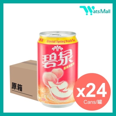 Crystal Spring Peach Tea 330ML(24 cans)