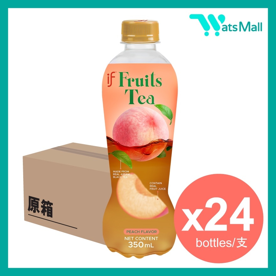 IF Peach Black Tea Drink 350mL (24 bottles)