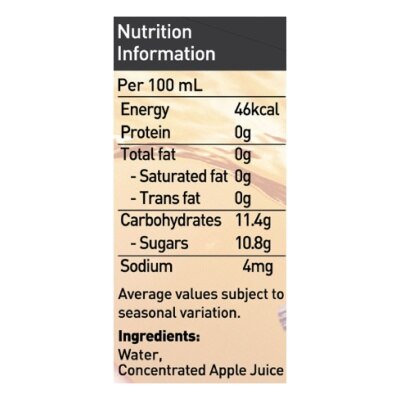 Mr. Juicy 100% Ambient Apple Juice 1L (12 bottles)