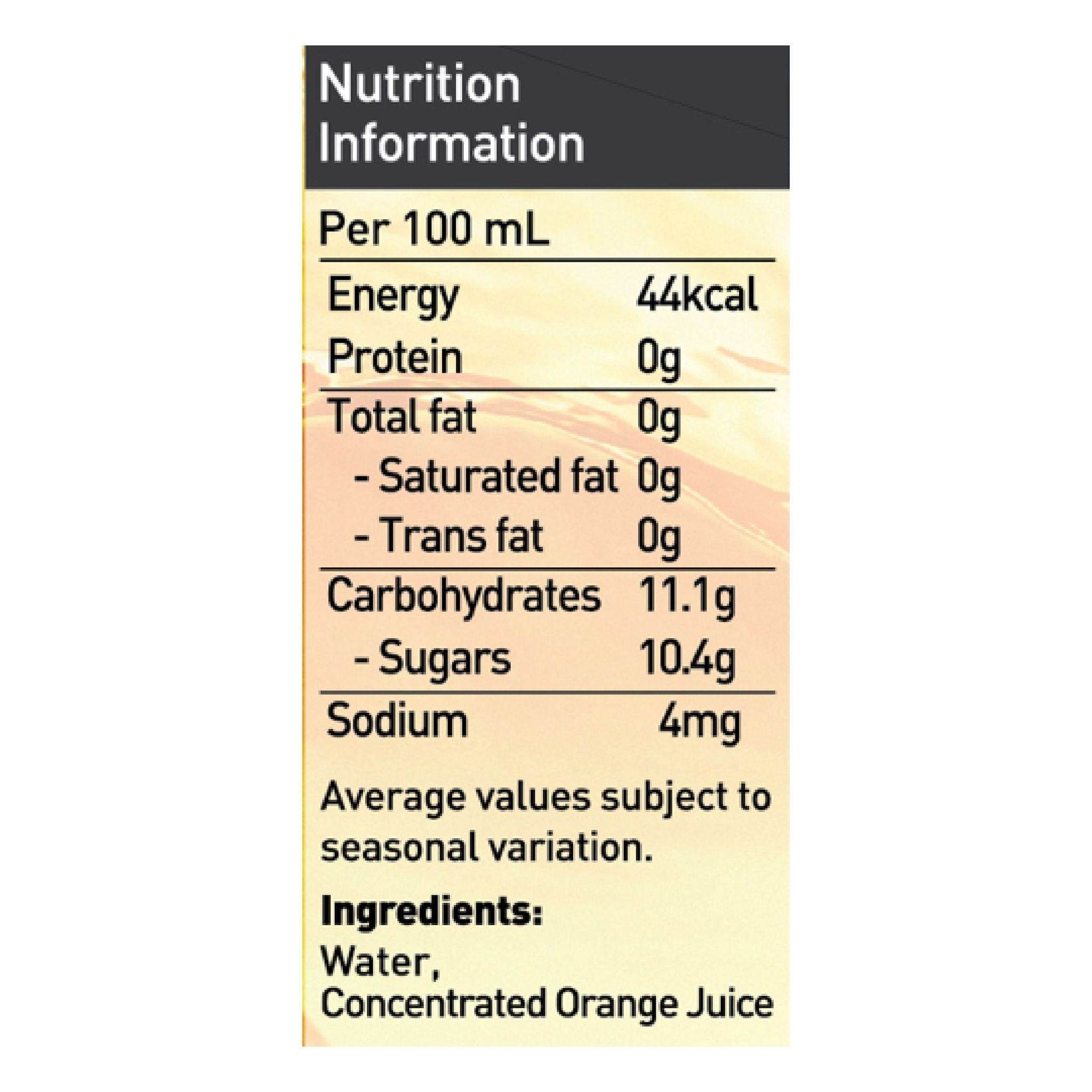 Mr. Juicy 100% Ambient Orange Juice 1L (12 bottles)