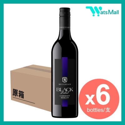 McGUIGAN 黑標赤霞珠梅洛紅酒 750毫升 (6支)