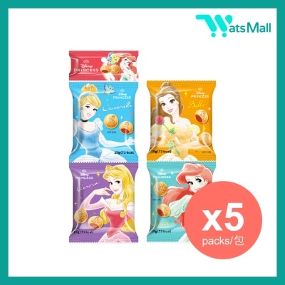 AJITENKA 迪士尼公主草莓味夾心餅 15克 4連包 (5包)