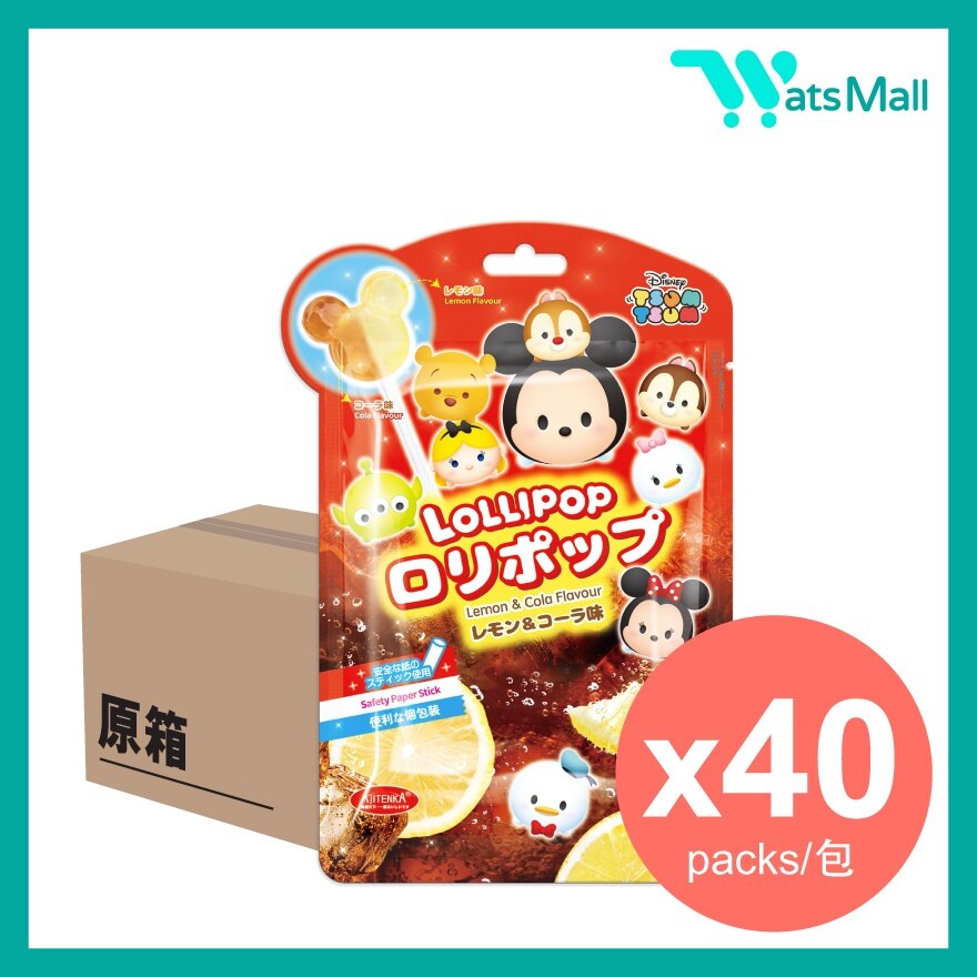 AJITENKA 迪士尼米奇檸檬可樂味棒棒糖 32克 (1X40)