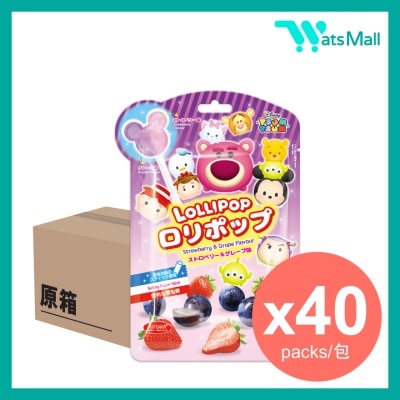 AJITENKA 迪士尼米奇草莓提子味棒棒糖 32克 (1X40)