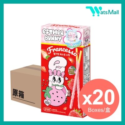 AJITENKA 艾絲樂小兔草莓味餅乾條附禮品 32克 (1X20)