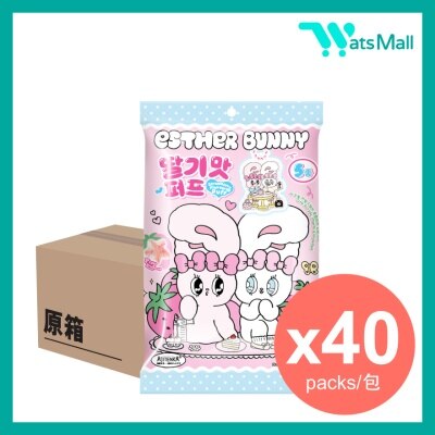 AJITENKA 艾絲樂小兔草莓味星星泡芙附禮品 6克 (1X40)