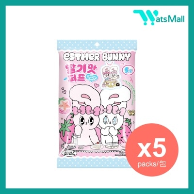 AJITENKA 艾絲樂小兔草莓味星星泡芙附禮品 6克 (5包)