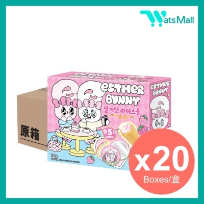 AJITENKA 艾絲樂小兔草莓味夾心米果卷(附禮品) 20克 (1X20)