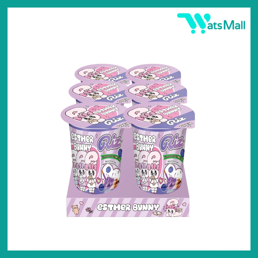 AJITENKA Esther Bunny Biscuit with Blueberry Flavour Sauce 25G (6 cups)