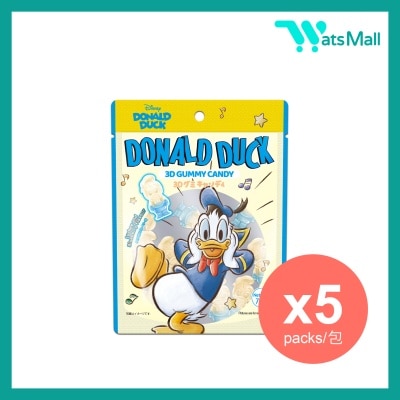 AJITENKA Disney Donald Duck 3D Gummy Candy (Lychee and Blueberry Flavour) 70G (5 packs)