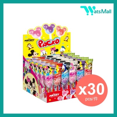 AJITENKA - 迪士尼系列扭扭米奇棒棒糖 (香桃蘇打味, 提子蘇打味, 草莓乳酸味) 7克 (30件) (到期日:2026年7月10日)