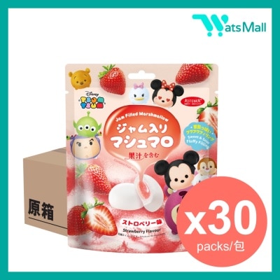 AJITENKA 迪士尼Tsum Tsum草莓味夾心棉花糖 50克 (30 包)