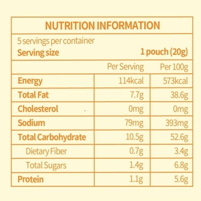 Crisup  Potato Sticks Honey Butter Flavor 100G (20bags)