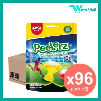 Amos - Peelerz獎盃及足球造型剝皮軟糖65克 (96包) 