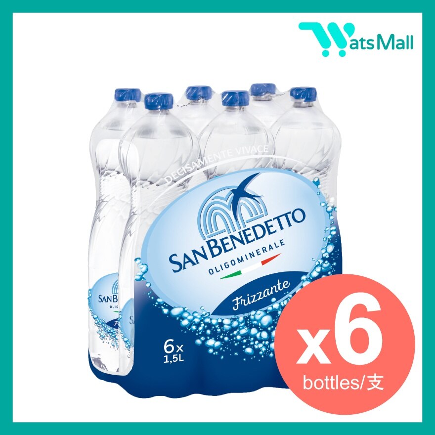 San Benedetto Natual Mineral Water 1.5L (6 bottles)