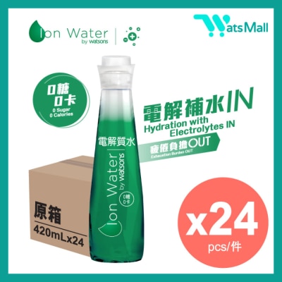屈臣氏蒸餾水 電解質水 420毫升 (24支)