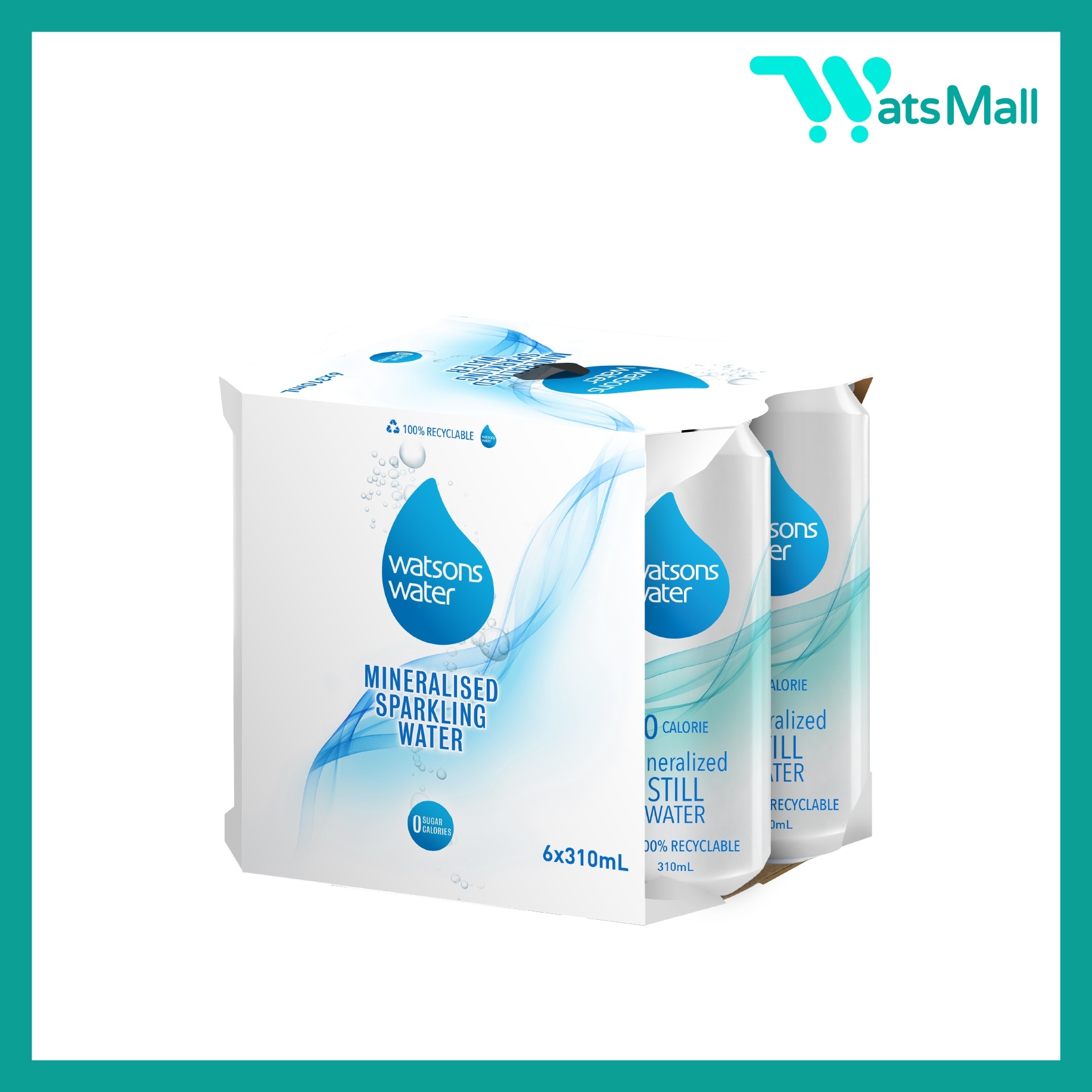 屈臣氏 礦物質有氣水 310毫升 (6罐x4)