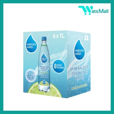 Watsons  - 礦物質有氣水 (青檸味) 1升 (6支)