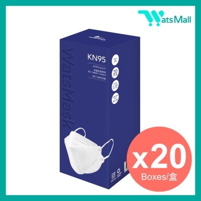 WatsMask ASTM 3 KN95立體防護口罩 20個