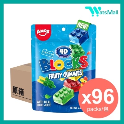 Amos 4D Blocks Gummy 72G (96 packs) image