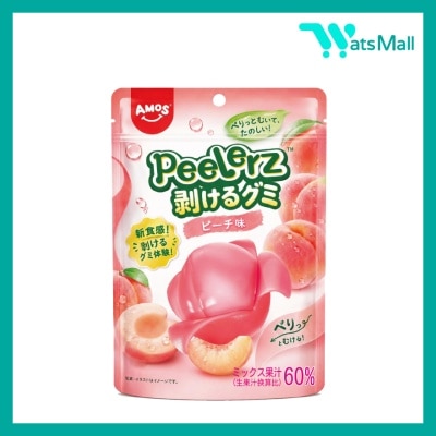 Amos Peelerz Peach Flavoured Gummy 65G image